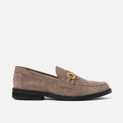 Wilde Brown Corduroy Bit Loafer - Men's