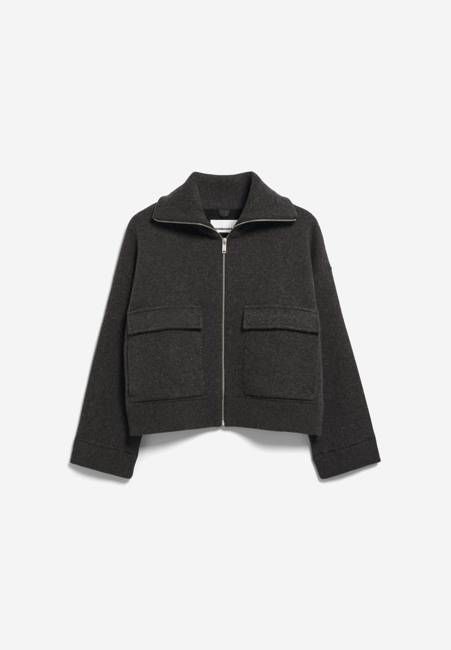 BAUMWOLL-WOLL STRICKJACKE