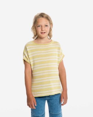 Boxy Knit T-Shirt vanilla/bone