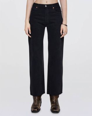 Levi's Black High Rise Wide Leg Crop