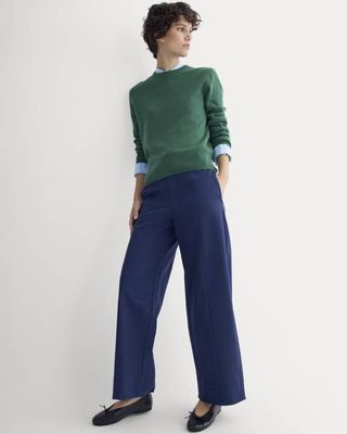 Seamed Balloon Pant | Navy