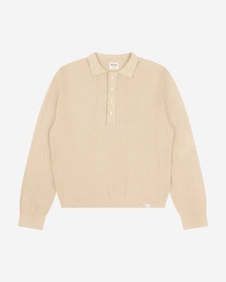 Polo Knit Sweater bone