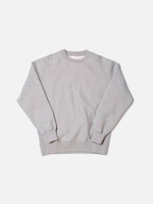 Hasse Greymelange regular crew neck sweatshirt | Nudie Jeans