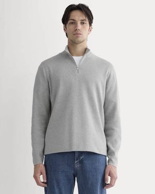 The No-Sweat Quarter-Zip |  Heathered Grey