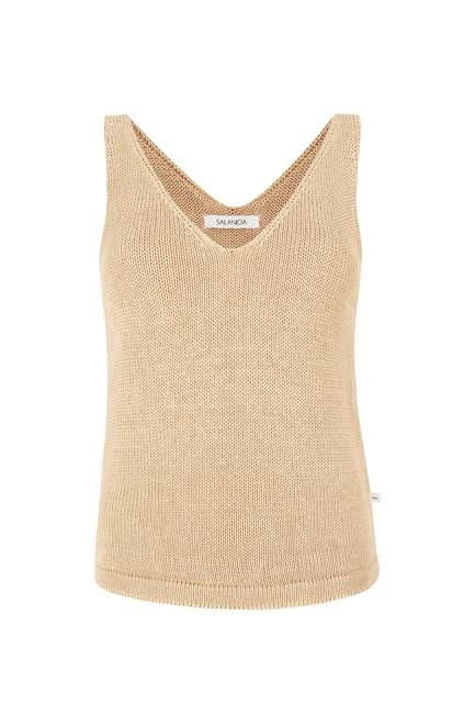 Mare 100% Linen Tank Top Sand