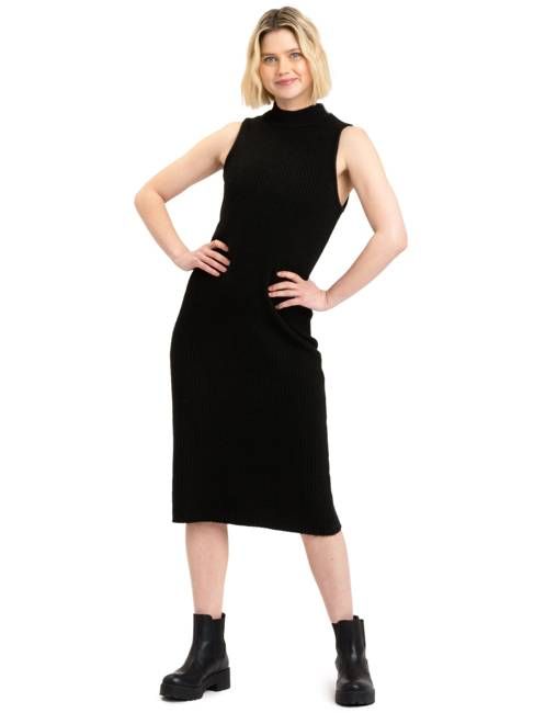 Donika Rib Knit Sweater Midi Dress