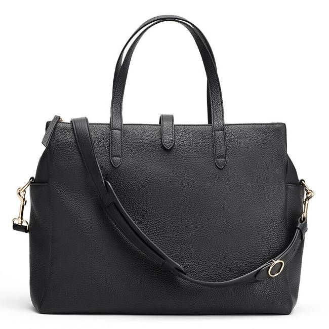 Leather Triple Zipper Overnight