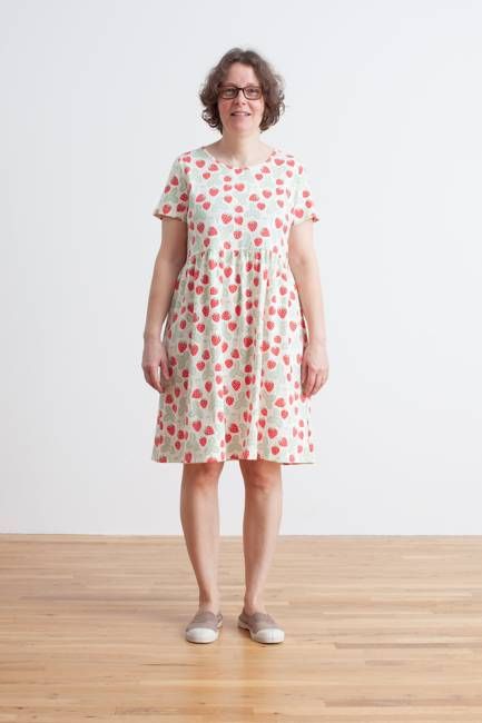 Stockholm Dress - Strawberries Red & Green