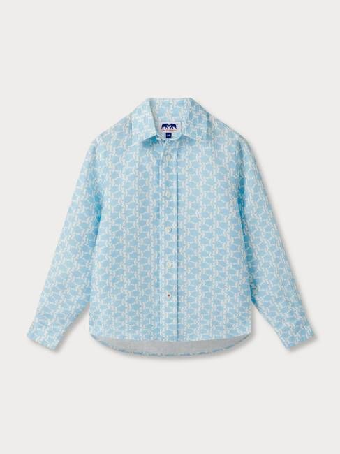 Kids Turtle Story Abaco Linen Shirt