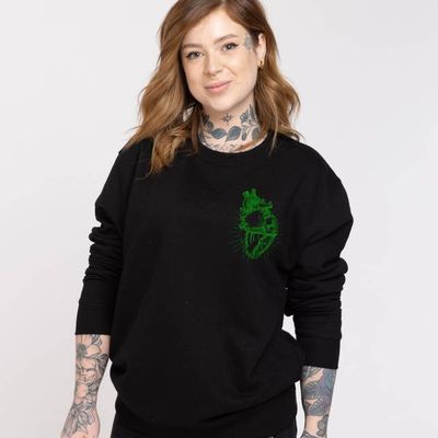 Vegan Anatomy Heart Sweatshirt (Unisex)