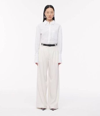 Mens Poplin Shirt | White