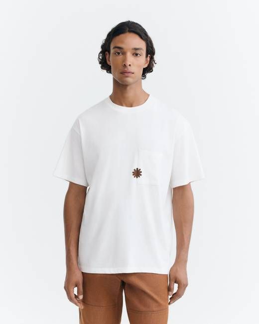 Thinking Mu White Pocket Sonne Aaron T-Shirt