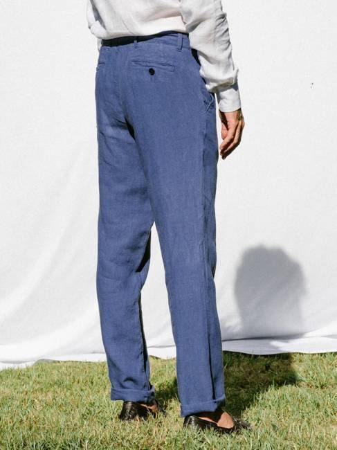 Linen Trousers Ilha Cobalt