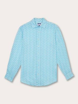 Men's Fish Fauna Abaco Linen Shirt