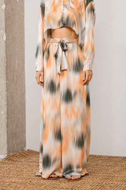 Printed Ecovero Viscose Trousers - ARCHIVE SALE