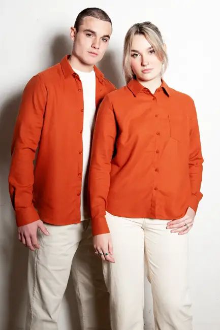 Duurzame blouse Zihull | burned orange - common | era