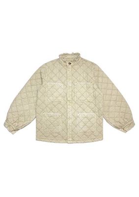 Pablo Quilted Denim Jacket in Desert Sand
