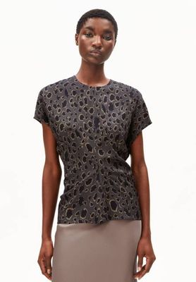 FLEDERMAUSFLÜGELBLUSE IN LEO