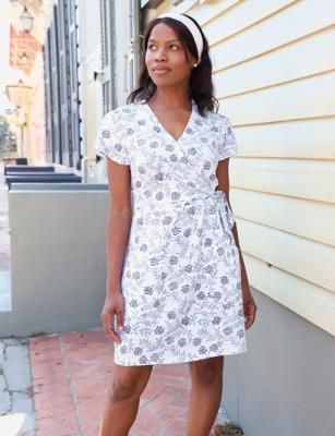Alyssa Organic Wrap Dress