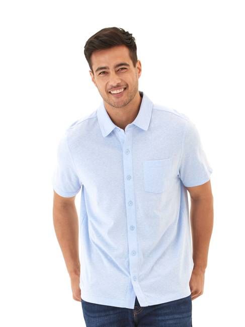 Paxton Triblend Button-Down Pocket Shirt