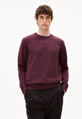 LOUKAA STRICKPULLOVER | dunkle Preiselbeere