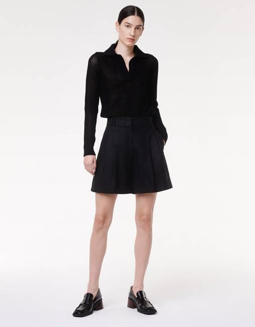 Pleated Shorts | Black