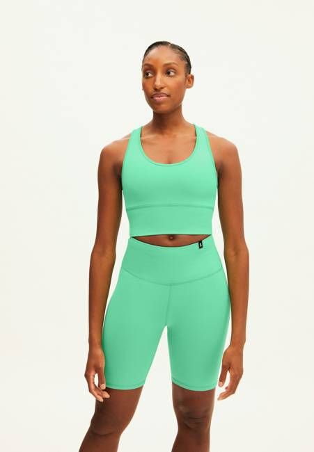 SAANTOSHA LI | bright lime-indigo