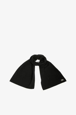 BLACK WOOL SCARF