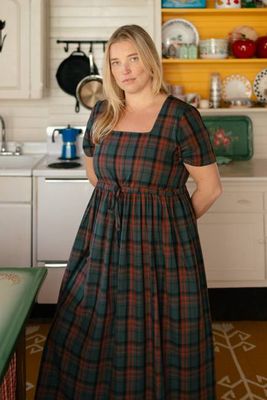 Nico Square Neck Drawstring Dress (Clearance)