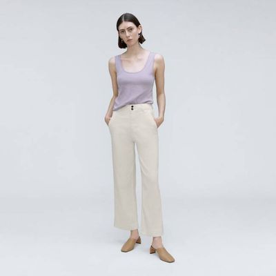 The Organic Wide-Leg Pant | Bone