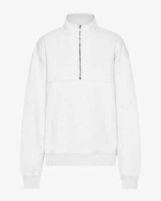 Organic Quarter Zip - Optical White
