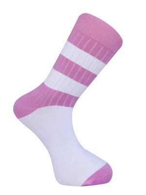 SPORT STRIPE - GOTS Organic Cotton Socks Pink