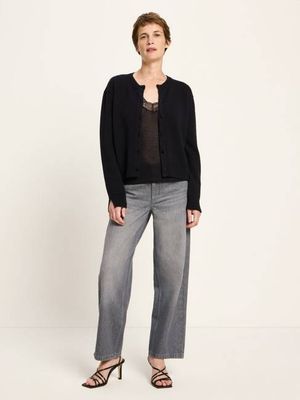 Boxy Strickjacke (GOTS)