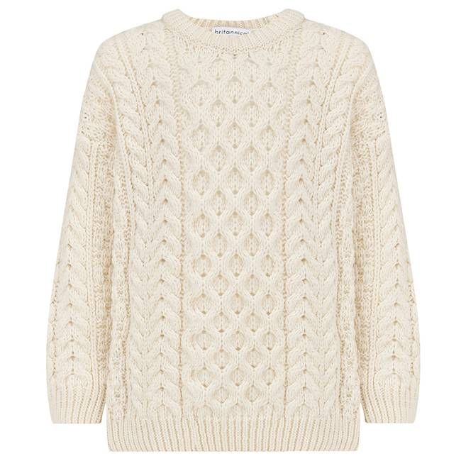 Cadogan Supersoft Merino Children's Sweater - Cream