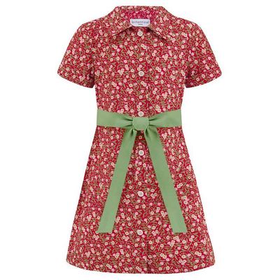 Eaton Girls Dress - Ruby Chintz