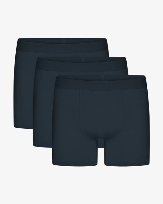 Organic Boxer Briefs 3 Pack - Petrol Blue