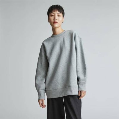 The ReTrack Oversized Crew | Heather Grey