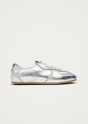 Tb.1930 Shimmer Silver & Cream Leather Sneakers