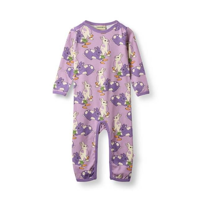 Elstar long-sleeved baby suit with rabbits
