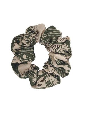 SCRUNCHY Organic Cotton - Wave Print Green