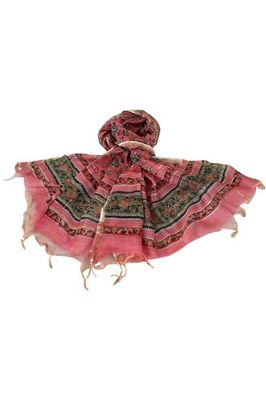 Chanderi Silk Cotton Blockprint Stole No. 23 Jodhpur Edit