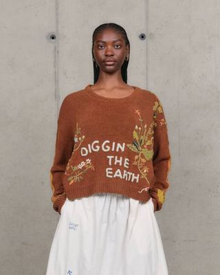 Bulb Knit Jumper - Brown Diggin' The Earth