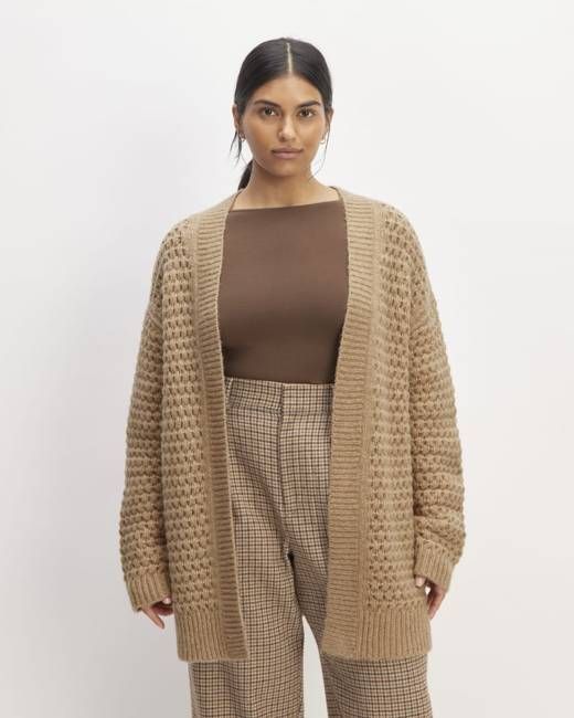 The Cloud Oversized Textured Cardigan | Tiger's Eye