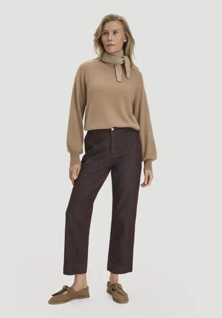 ELENY straight leg culotte jeans made from pure organic denim