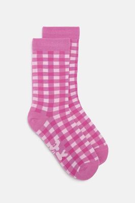 JoJo - Cotton Socks in Pink Check