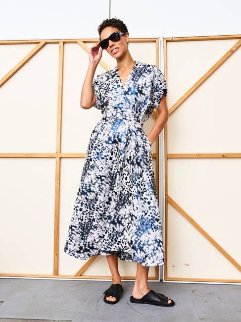 Long Aki Wave Dress