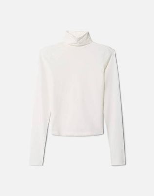 Hanes Sheer Turtleneck - Vintage White