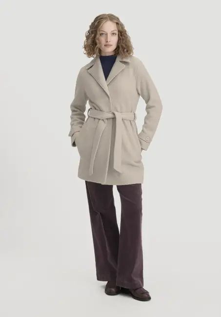 Walk coat regular made of pure organic merino wool