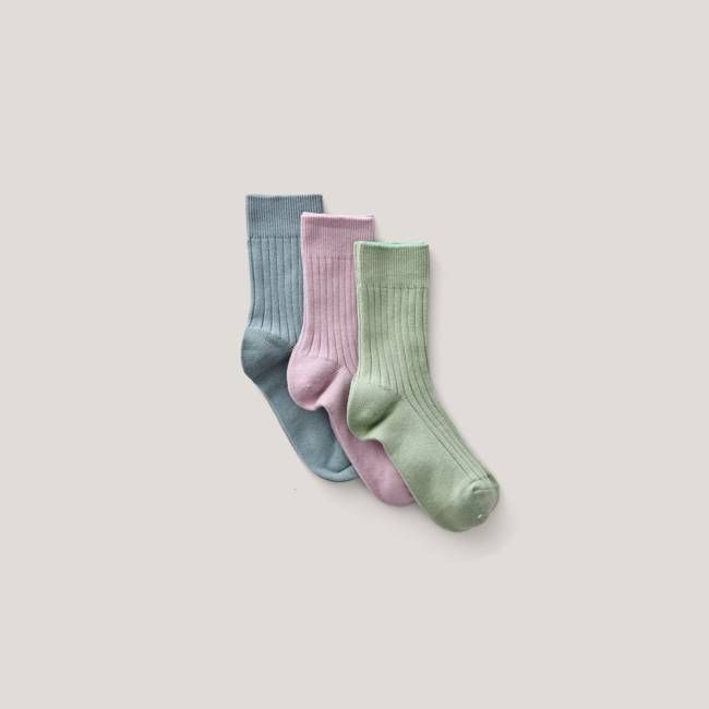 Plain Rib Sock Set
