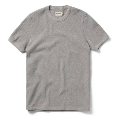 The Heavy Bag Waffle Short Sleeve in Aluminum
